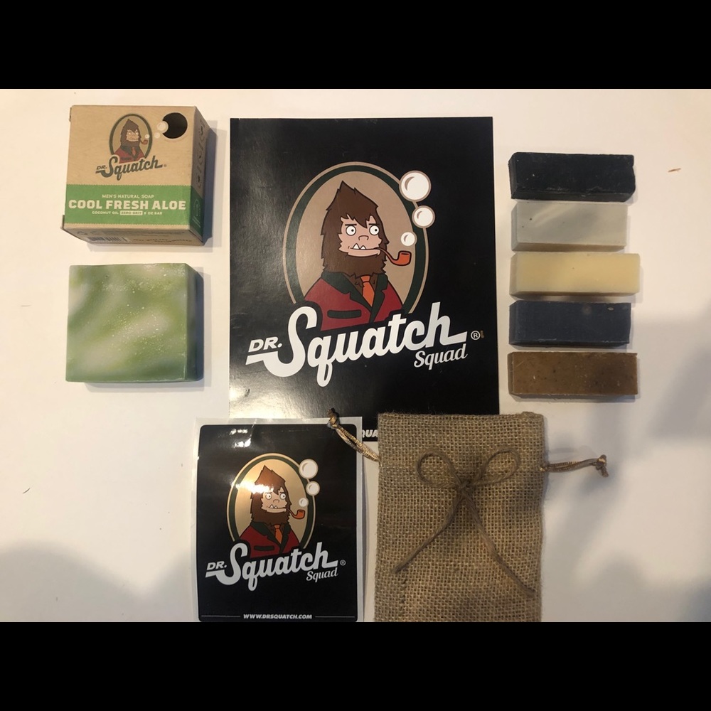 DR.SQUATCH “Cool Fresh Aloe” Bar with 5 piece sample bar set